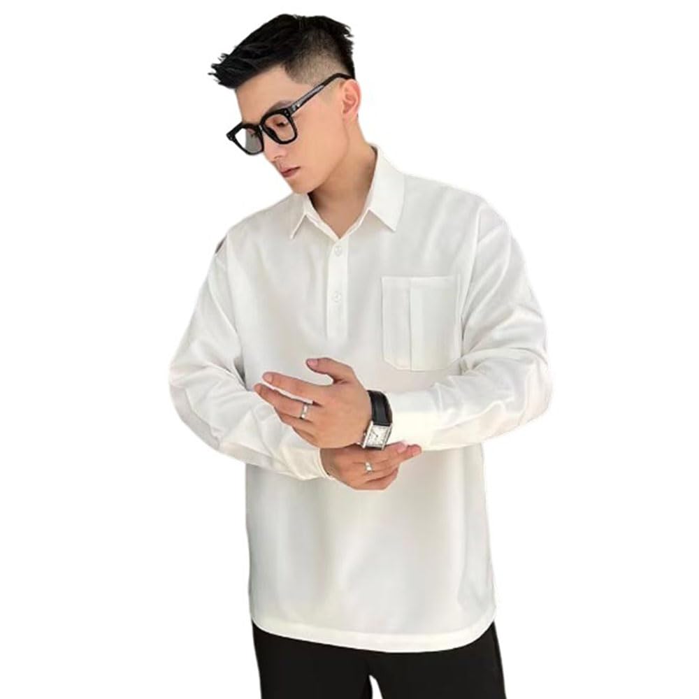 Amazon.co.jp: ポロシャツ メンズ 長袖 ボタンダウン ビジネス